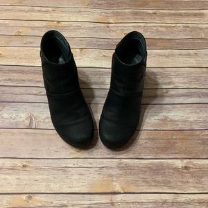 Dansko Black Shirley Wedge Bootie Size 39